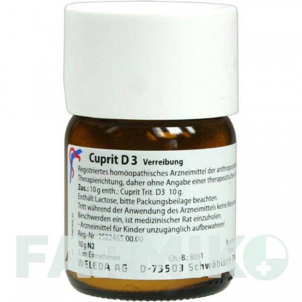 КУПРИТ (CUPRIT) D 3 тритурація 50 г - Гомеопатія WELEDA