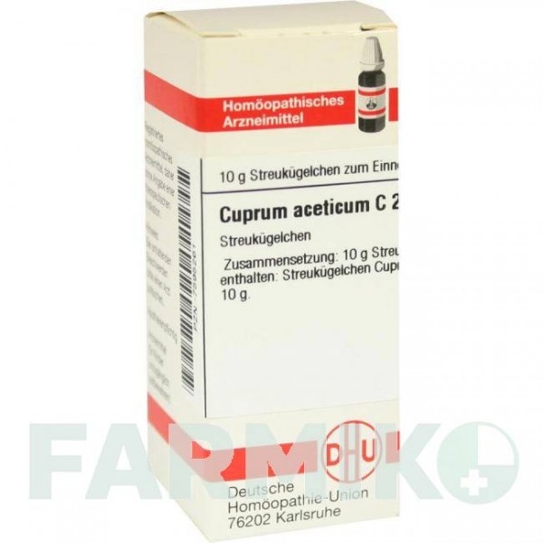 КУПРУМ АЦЕТИКУМ (CUPRUM ACETICUM) C 200 глобули 10 г - Гомеопатия DHU