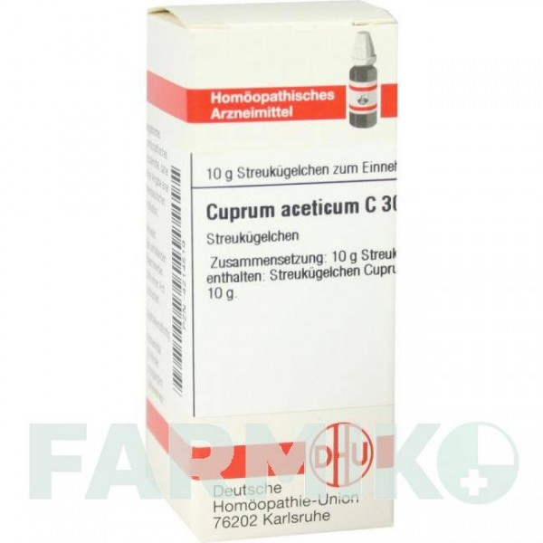 КУПРУМ АЦЕТИКУМ (CUPRUM ACETICUM) C 30 глобули 10 г - Гомеопатия DHU