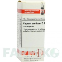 КУПРУМ АЦЕТИКУМ (CUPRUM ACETICUM) D 3 глобули 10 г - Гомеопатія DHU