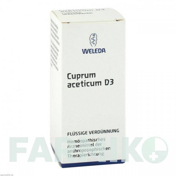 КУПРУМ АЦЕТИКУМ (CUPRUM ACETICUM) D 3 раствор 50 мл - Гомеопатия WELEDA