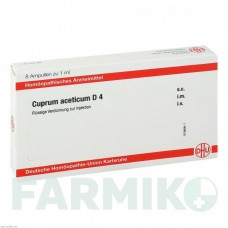 КУПРУМ АЦЕТИКУМ (CUPRUM ACETICUM) D 4 ампулы 8x1 мл - Гомеопатия DHU