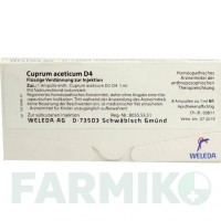 КУПРУМ АЦЕТИКУМ (CUPRUM ACETICUM) D 4 ампули 8x1 мл - Гомеопатія WELEDA
