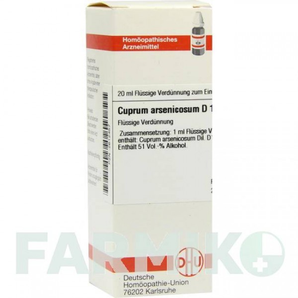 КУПРУМ АРСЕНИКОЗУМ (CUPRUM ARSENICOSUM) D 12 раствор 20 мл - Гомеопатия DHU
