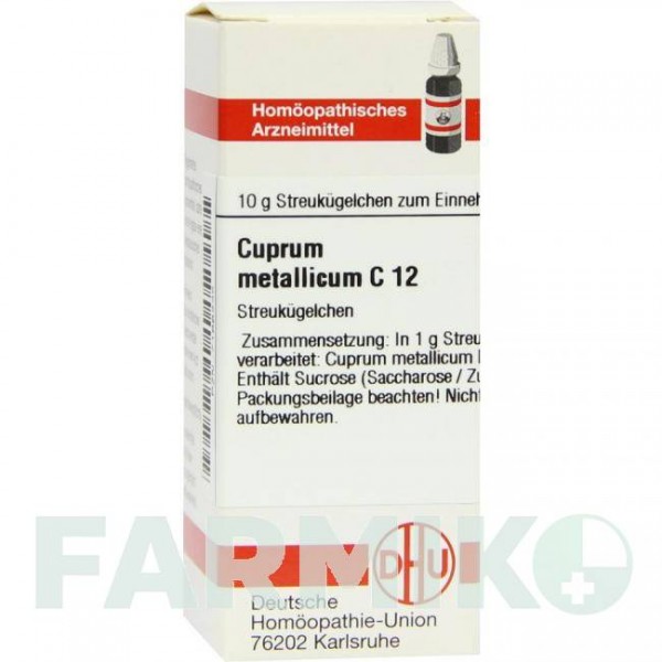 КУПРУМ МЕТАЛЛИКУМ (CUPRUM METALLICUM) C 12 глобули 10 г - Гомеопатия DHU