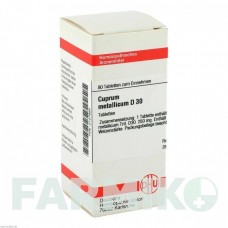 КУПРУМ МЕТАЛЛИКУМ (CUPRUM METALLICUM) D 30 таблетки 80 шт - Гомеопатия DHU