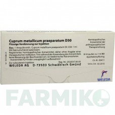 КУПРУМ МЕТАЛІКУМ (CUPRUM METALLICUM) D 30 ампули 8x1 мл - Гомеопатія WELEDA