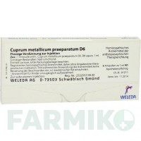 КУПРУМ МЕТАЛІКУМ (CUPRUM METALLICUM) D 6 ампули 8x1 мл - Гомеопатія WELEDA