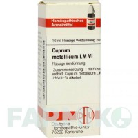 КУПРУМ МЕТАЛЛИКУМ (CUPRUM METALLICUM) LM VI раствор 10 мл - Гомеопатия DHU