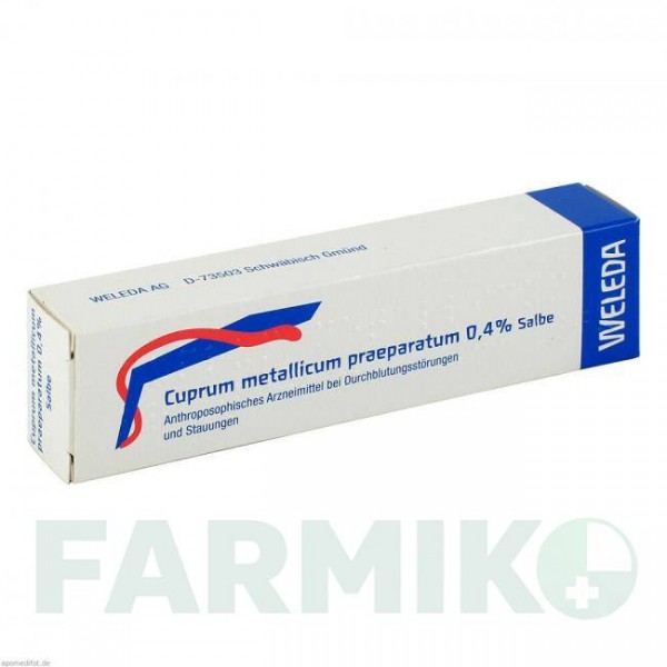 КУПРУМ МЕТАЛІКУМ (CUPRUM METALLICUM) мазь 23 г - Гомеопатія WELEDA