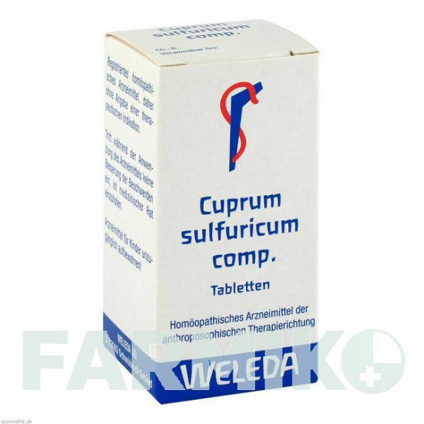КУПРУМ СУЛЬФУРИКУМ (CUPRUM SULFURICUM) таблетки 100 шт - Гомеопатія WELEDA