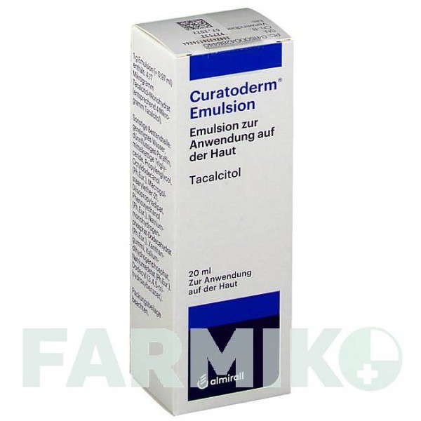 КУРАТОДЕРМ (CURATODERM) емульсія 20 мл - Такальцитол ALMIRALL