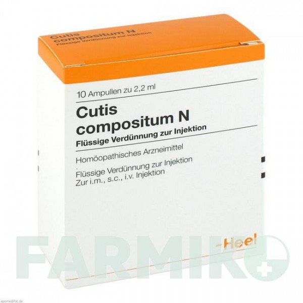 КУТИС (CUTIS) ампулы 10 шт - Гомеопатия BIOLOGISCHE HEILMITTEL HEEL