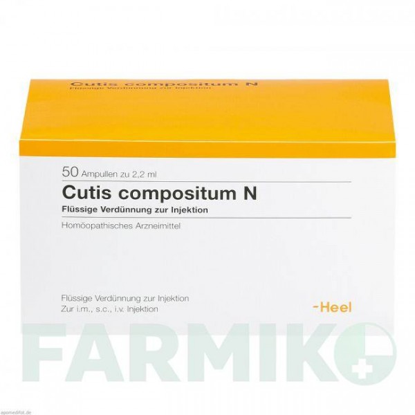 КУТИС (CUTIS) ампулы 50 шт - Гомеопатия BIOLOGISCHE HEILMITTEL HEEL
