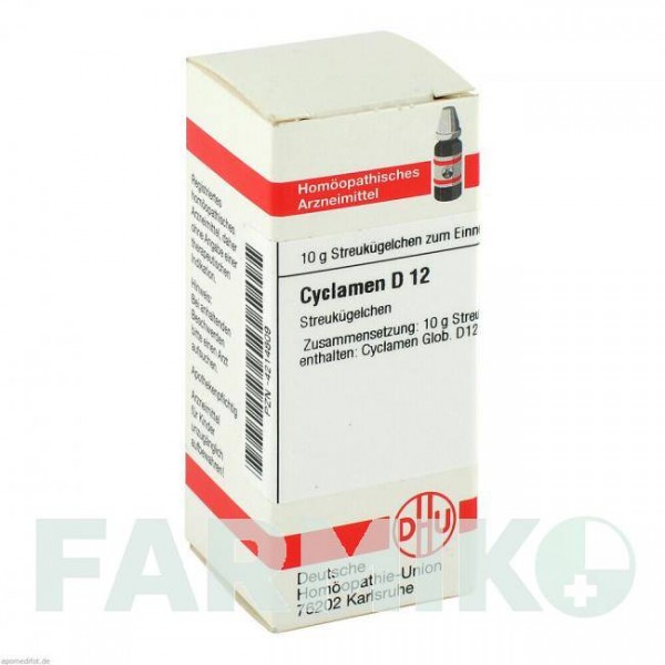 ЦИКЛАМЕН (CYCLAMEN) D 12 глобули 10 г - Гомеопатия DHU