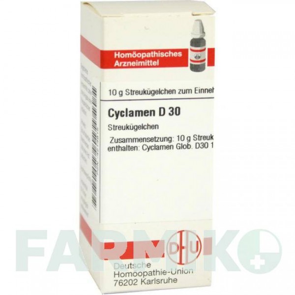 ЦИКЛАМЕН (CYCLAMEN) D 30 глобули 10 г - Гомеопатия DHU