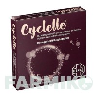 ЦИКЛЕЛЛЬ (CYCLELLE) 120 мкг/15 мкг 24 год кільце 3 шт - Прогестаген, Естроген HEXAL