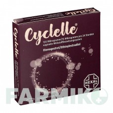 ЦИКЛЕЛЛЬ (CYCLELLE) 120 мкг/15 мкг 24 год кільце 3 шт - Прогестаген, Естроген HEXAL