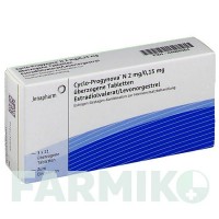 ЦИКЛО ПРОГІНОВА (CYCLO PROGYNOVA) 2 мг/0,15 мг таблетки 3x21 шт - Левоноргестрел, Естроген JENAPHARM