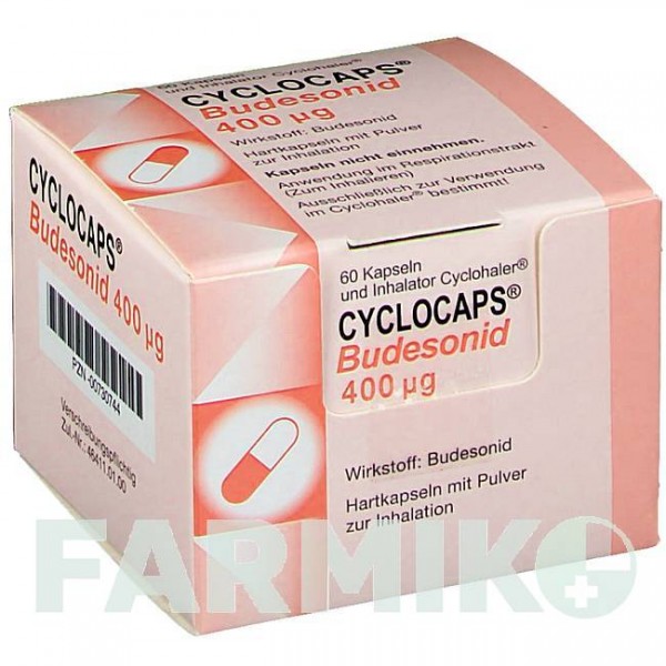ЦИКЛОКАПС (CYCLOCAPS) 400 мкг капсулы 60 шт - Будесонид PB PHARMA