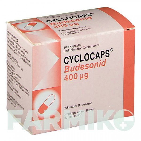 ЦИКЛОКАПС (CYCLOCAPS) 400 мкг капсулы 100 шт - Будесонид PB PHARMA