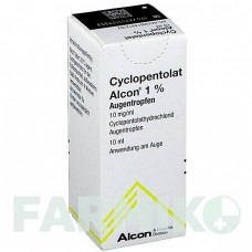 ЦИКЛОПЕНТОЛАТ (CYCLOPENTOLAT) 1% капли 10 мл - Циклопентолат ALCON