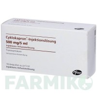 ЦИКЛОКАПРОН (CYKLOKAPRON) 500 мг раствор 10x5 мл - Транексамовая кислота 1 0 1 CAREFARM