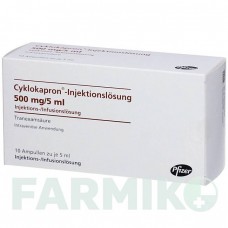 ЦИКЛОКАПРОН (CYKLOKAPRON) 500 мг розчин 10x5 мл - Транексамова кислота 1 0 1 CAREFARM