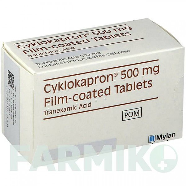 ЦИКЛОКАПРОН (CYKLOKAPRON) таблетки 100 шт - Транексамова кислота CC PHARMA