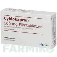ЦИКЛОКАПРОН (CYKLOKAPRON) таблетки 20 шт - Транексамовая кислота KOHLPHARMA