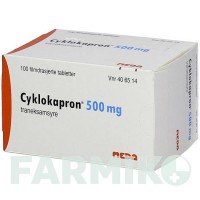 ЦИКЛОКАПРОН (CYKLOKAPRON) таблетки 100 шт - Транексамовая кислота KOHLPHARMA