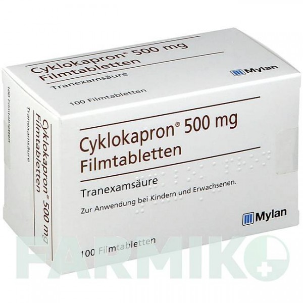 ЦИКЛОКАПРОН (CYKLOKAPRON) таблетки 50 шт - Транексамова кислота ORIFARM