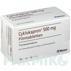 ЦИКЛОКАПРОН (CYKLOKAPRON) таблетки 100 шт - Транексамова кислота ORIFARM