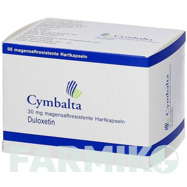 СИМБАЛТА (CYMBALTA) 30 мг капсулы 98 шт - Дулоксетин ALLOMEDIC
