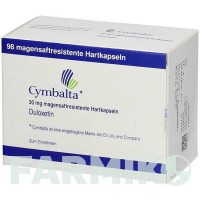 СИМБАЛТА (CYMBALTA) 30 мг капсулы 98 шт - Дулоксетин KOHLPHARMA