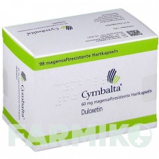 СІМБАЛТА (CYMBALTA) 60 мг капсули 98 шт - Дулоксетин 1 0 1 CAREFARM