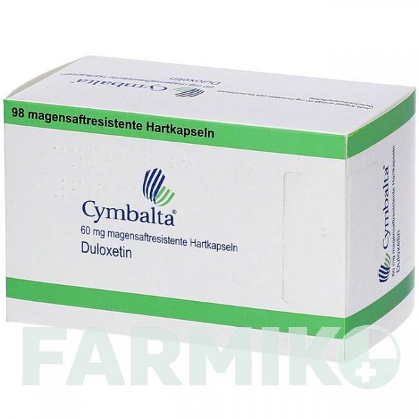 СИМБАЛТА (CYMBALTA) 60 мг капсулы 98 шт - Дулоксетин ABACUS MEDICINE