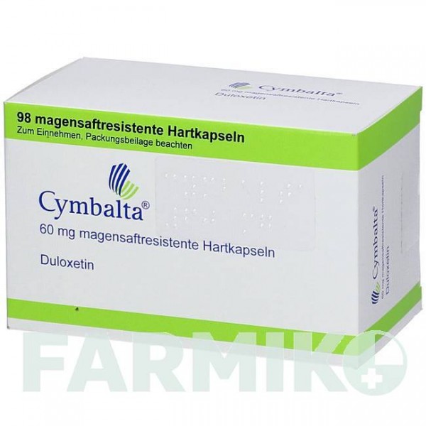 СИМБАЛТА (CYMBALTA) 60 мг капсулы 98 шт - Дулоксетин ACA MULLER-ADAG PHARMA