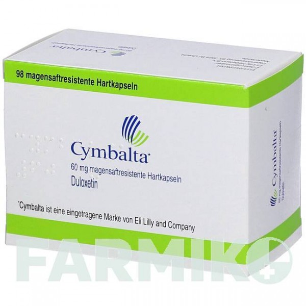 СИМБАЛТА (CYMBALTA) 60 мг капсулы 98 шт - Дулоксетин DOCPHARM