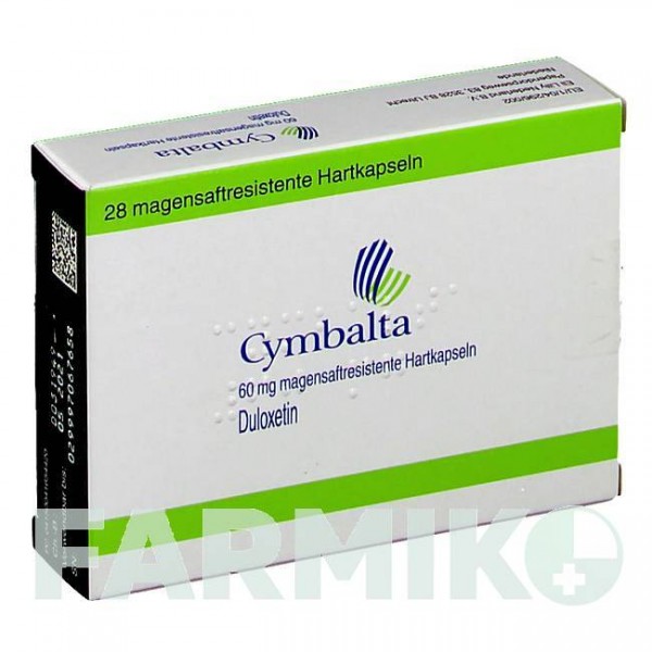 СИМБАЛТА (CYMBALTA) 60 мг капсулы 28 шт - Дулоксетин LILLY