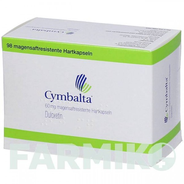 СИМБАЛТА (CYMBALTA) 60 мг капсулы 98 шт - Дулоксетин MEDICOPHARM
