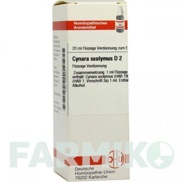 ЦИНАРА СКОЛИМУС (CYNARA SCOLYMUS) D 2 раствор 20 мл - Гомеопатия DHU
