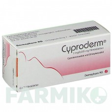ЦИПРОДЕРМ (CYPRODERM) 2 мг/0,035 мг таблетки 6x21 шт - Ципротерон, Естроген DERMAPHARM