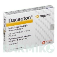 ДАЦЕПТОН (DACEPTON) 10 мг/мл 3 мл розчин 5x3 мл - Апоморфін EVER PHARMA