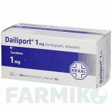 ДАЙЛІПОРТ (DAILIPORT) 1 мг капсули 100 шт - Такролімус HEXAL