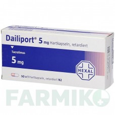 ДАЙЛІПОРТ (DAILIPORT) 5 мг капсули 50 шт - Такролімус HEXAL