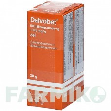 ДАЙВОБЕТ (DAIVOBET) 50 мкг/г + 0,5 мг/г гель 60 г - Кальципотриол, Бетаметазон CC PHARMA
