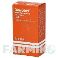 ДАЙВОБЕТ (DAIVOBET) 50 мкг/г + 0,5 мг/г гель 2x60 г - Кальципотріол, Бетаметазон DOCPHARM