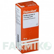 ДАЙВОБЕТ (DAIVOBET) 50 мкг/г + 0,5 мг/г гель 30 г - Кальципотриол, Бетаметазон EMRA-MED