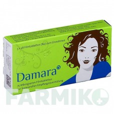 ДАМАРА (DAMARA) 75 мкг таблетки 3x28 шт - Дезогестрел MEDA PHARMA